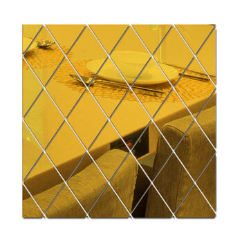 洛凌亚克力自粘3d立体墙贴镜面现代简约客厅电视背景墙贴鞋柜装饰