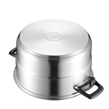 
                                        爱仕达（ASD） 304不锈钢加厚复合底28CM 三层电磁炉明火通用蒸锅 QN1528                