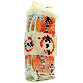 旺旺 大米饼135g 原味饼干 香脆可口 独立包装 休闲零食_现价7元