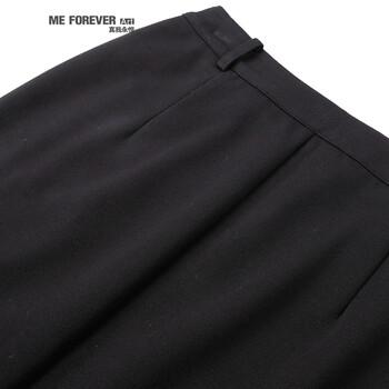 Me Forever真我永恒2015秋装新款蕾丝拼接显瘦半身裙中裙女363142142 黑色 M