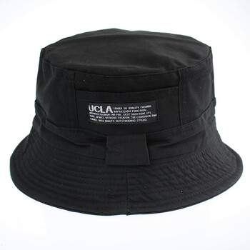 盆帽中老年奔尼帽出游布帽休闲男韩版帽子遮阳帽夏季渔夫帽男帽 黑色