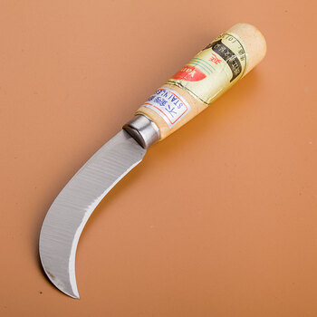 德源(deyuan) 小弯刀不锈钢菠萝刀白菜刀水果刀香蕉刀橡胶嫁接割袋子