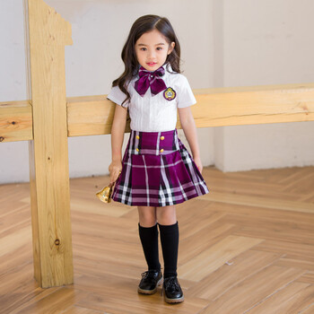 幼儿园园服夏装新款小学生校服套装六一演出服儿童班服英伦风夏季 615