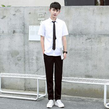 班服校服韩版学院风套装初高中男女学生装制服短裙水手服情侣 男短袖