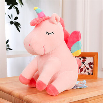 可爱萌独角兽公仔韩国ins网红少女心毛绒玩具娃娃抱枕女生日礼物