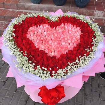 以菲鲜花速递999朵红玫瑰花束女友生日求婚花365朵花北京上海深圳广州