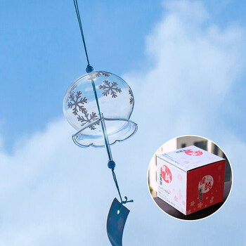 莉花妃 风铃 挂饰创意实用新年日式和风手工彩绘玻璃家居挂件生日礼物