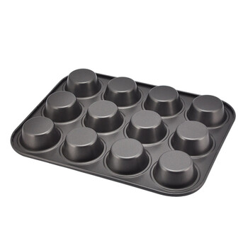 闪点MERITCOOK烘焙工具 马芬蛋糕模具 加厚大号12连模30L烤箱用 烤盘西点模具