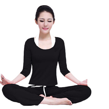 春夏瑜伽服 舞蹈练功服 练习运动服三件套 中长袖瑜伽服 修身健身运动