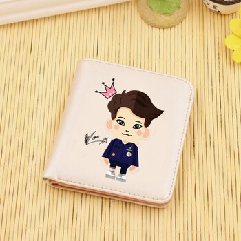 张艺兴边伯贤吴世勋金钟仁朴灿烈同款卡通短款钱包pu皮革男女 金钟大