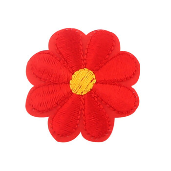 太阳花补丁贴 衣物窗帘桌布贴熨烫贴刺绣花朵布贴沙发修补贴 红色