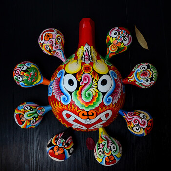 插花马勺脸谱装饰挂件 中国风礼物京剧脸谱挂件 中国特色出国礼物 福
