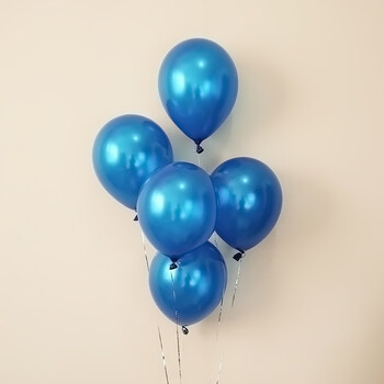 加厚珠光气球装饰婚房婚礼浪漫生日布置结婚用品气球派对多款 深蓝色