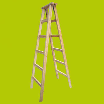 木梯子 实木人字木梯 人字梯 装修梯 实木 木制梯 家用人 2.1米普通款