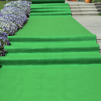 一次性开业红地毯加厚结婚婚庆地毯舞台展会庆典加厚定制红毯 绿色 1.