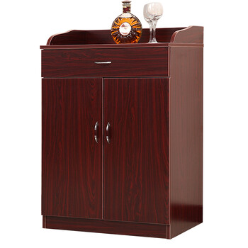 餐边柜餐厅餐具柜餐边备餐碗柜酒柜简约柜储物 富贵红60- 4门