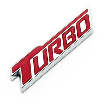 汽车3d立体金属车身贴 个性改装车贴涡轮增压车侧标字标turbo车标