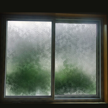 室玻璃贴纸透光不透明学生宿舍窗户贴膜卫生间浴室移门贴膜 水晶花 5