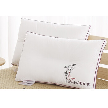 床上用品全棉枕头枕芯绣花单只含香包玫瑰水果护颈枕双边枕芯sn6450