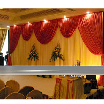 婚庆背景纱幔新款婚庆道具舞台幕布装饰帷幔婚礼布幔现场布置 款六