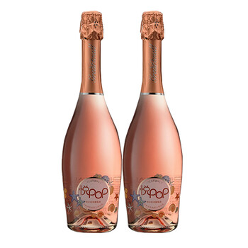 长城葡萄酒 长城悦pop低醇甜白 桃红起泡酒 女士甜酒 国产红酒 香槟起