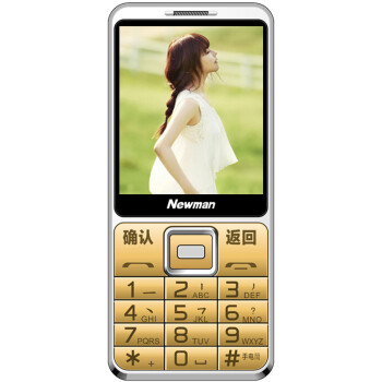 
                                        纽曼（Newman）D618 移动/联通2G 手写老人手机 金色                
