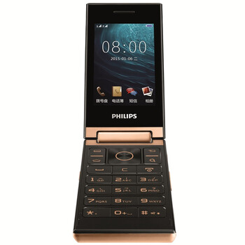 
                                        飞利浦（PHILIPS） E380 夜光黑 经典时尚翻盖双屏 移动联通2G 双卡双待 老人机 老年机 老人手机                
