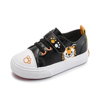 贝贝鞋子春季新款2018男童百搭透气可爱宝宝鞋女童单鞋 订货 黑色 24