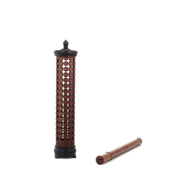 百工制器（CRAFTS CREATE）十字纹 红木立式香炉家居香炉熏香套装