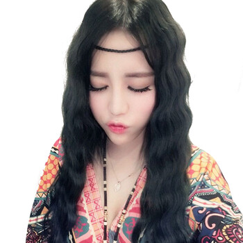 小苏妞(xiaosuniu) 假发女长卷发玉米烫泡面蛋卷逼真中分刘海蓬松修脸