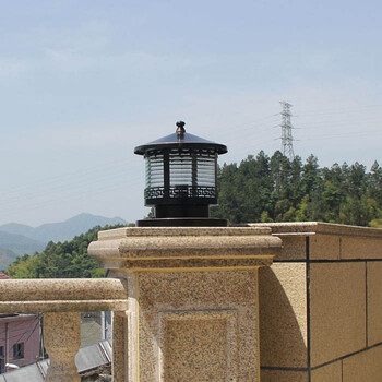 美式柱头灯门柱灯室外别墅庭院灯花园围墙灯户外防水院子大门灯 直径