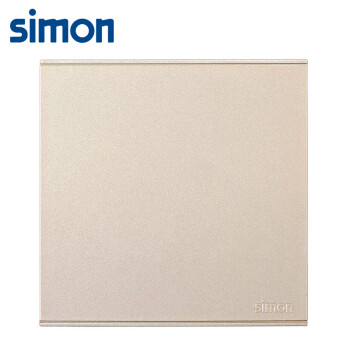 西蒙(SIMON)开关插座 空白面板 86型墙壁白板面板 E6系列空白盖板 香槟金色 721000-46