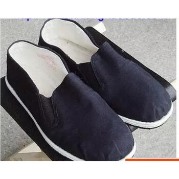 时尚女鞋 帆布鞋 畅印 儿童演出服装鞋军装鞋八路军红军八路军黑色