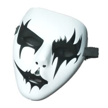 街舞v字 死神鬼舞假面白色恐怖手绘男女道具装饰面具男 新款-3之姐就