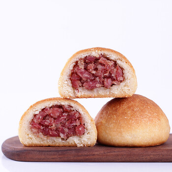 恋品惠 芝麻云腿火腿酥50g*8枚/盒云南特产滇式传统糕点中秋月饼 火腿