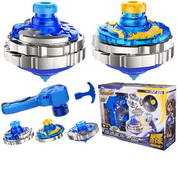 超变战陀螺玩具陀螺儿童拉线对战合体圣焰红龙超能环战斗盘猎冰蓝龙