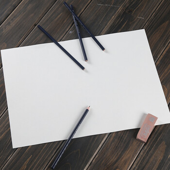 全木浆素描纸 4k/8k考试铅画纸 美术绘画纸160g 20张/包 8k【一包】20