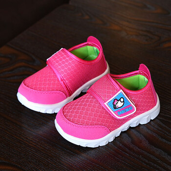 儿童运动鞋男春季新款2018男童女童防滑软底透气网鞋休闲鞋童鞋 红色