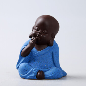 l 新彩砂三不小和尚-不语蓝(演