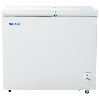 美菱(meling)160升双温双箱冰柜 一级能效 顶开门冷柜 商用家用 大