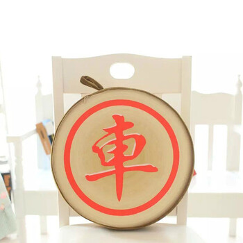 礼蕴 创意毛绒玩具象棋飞行棋坐垫透气海绵办公室汽车抱枕靠垫生日礼物地板坐垫抱枕 红车 40cm*40cm