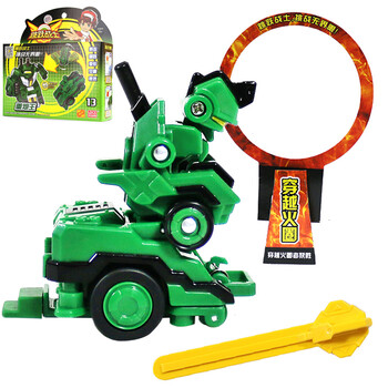 魔幻车神新款 跳跃战士变形玩具战车 正版全套儿童玩具 重炮王(战车)