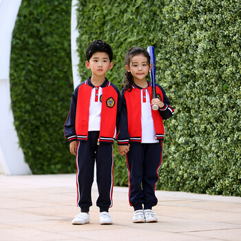 幼儿园园服2018岁新款英伦儿童校服中小学生班服春秋套装衣服定制 深