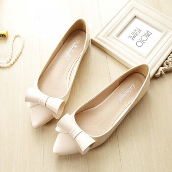 尖头鞋女2018春款女鞋大码40 41 43浅口平底单鞋小码33平跟瓢鞋女