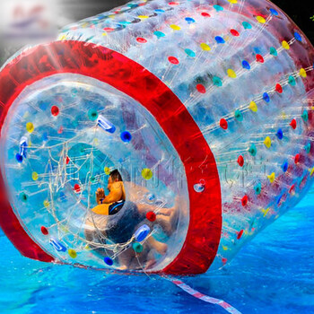 水上球 滚筒 手摇船 水上步行球 雪地悠波球 儿童充气水池 滚筒球 tpu