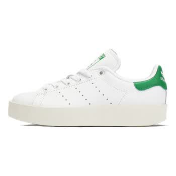 阿迪达斯adidas 三叶草 2018 女 stan smith时尚潮流厚底绿尾经典小白