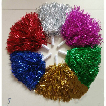 幼儿园啦啦花啦啦操手摇花六一儿童舞蹈手花手柄花拉拉花球手拿花 款