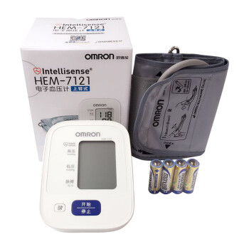 歐姆龍(omron)上臂式電子血壓計hem-7121血壓儀器 標配(含電池四節)