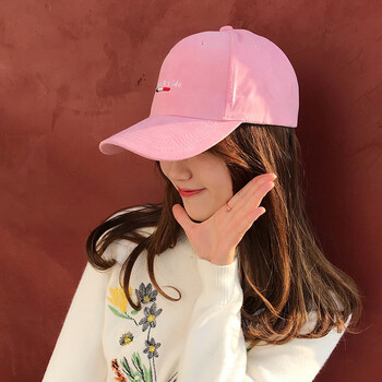 韩版鸭舌帽女男春夏可爱甜美麂皮绒棒球帽休闲百搭学生原宿帽子潮