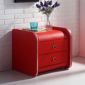 卧室家具 床头柜 德欧威(deouwei) 床头柜皮简约现代小型迷你床头柜